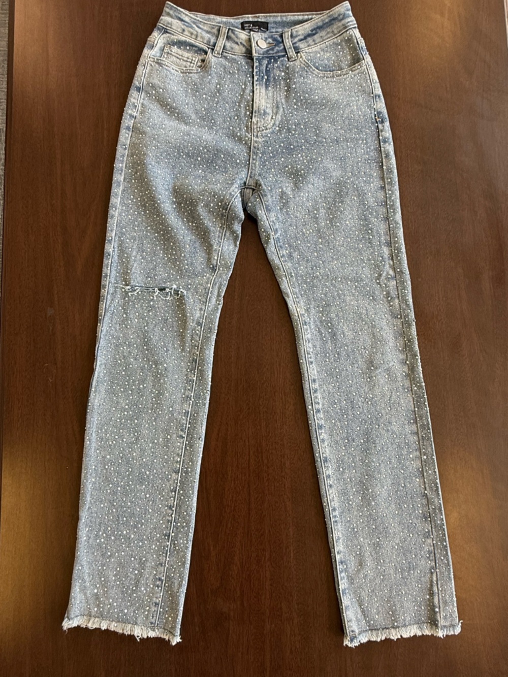 Hot & Delicious Light Blue Sparkling Jeans